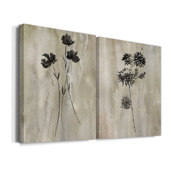 Three Posts™ SumiE Silhouette III 2 Piece Print & Reviews Wayfair